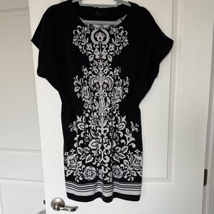 Forever 21 Black and White Patterned Dress